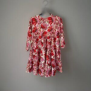 Zara Multicolor Floral The Sharon Tiered Baby Doll Dress, Size XS, Boho Mini